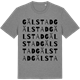 Mid Heather Gray t-shirt med Gälstad ordlek t-shirt