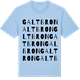 Blue Soul t-shirt med Galtbron ordlek t-shirt