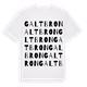 White t-shirt med Galtbron ordlek t-shirt