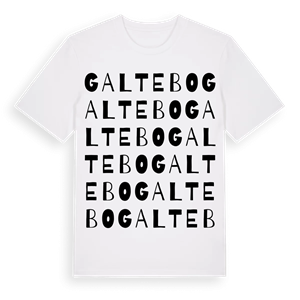 Galtebo ordlek t-shirt – ekologisk bomull t-shirt från Pinshirt