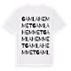 Gamla hemmet ordlek t-shirt