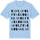 Blue Soul t-shirt med Gamla Holfvarbo ordlek t-shirt