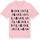 Pink Cotton t-shirt med Gamla Måla ordlek t-shirt