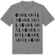 Mid Heather Gray t-shirt med Gamla Måla ordlek t-shirt