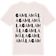 Vintage White t-shirt med Gamla Måla ordlek t-shirt