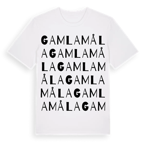 Gamla Måla ordlek t-shirt – ekologisk bomull t-shirt från Pinshirt