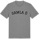 Mid Heather Gray t-shirt med Gamla Ö böjd t-shirt