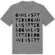 Mid Heather Gray t-shirt med Gamla Sätterbo ordlek t-shirt