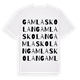 Gamla skolan ordlek t-shirt
