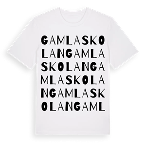 Gamla skolan ordlek t-shirt – ekologisk bomull t-shirt från Pinshirt