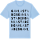 Blue Soul t-shirt med Gamla Staden ordlek t-shirt