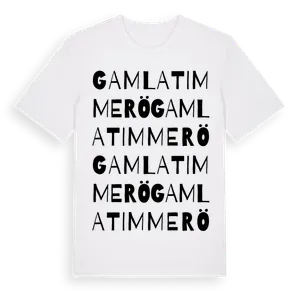 Gamla Timmerö ordlek t-shirt – ekologisk bomull t-shirt från Pinshirt