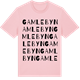 Pink Cotton t-shirt med Gamlebyn ordlek t-shirt