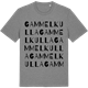 Mid Heather Gray t-shirt med Gammelkulla ordlek t-shirt