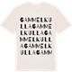 Vintage White t-shirt med Gammelkulla ordlek t-shirt