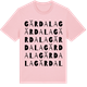 Pink Cotton t-shirt med Gärdala ordlek t-shirt