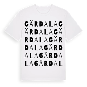 Gärdala ordlek t-shirt – ekologisk bomull t-shirt från Pinshirt