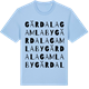 Blue Soul t-shirt med Gärdala Gamla By ordlek t-shirt
