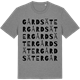Mid Heather Gray t-shirt med Gårdsäter ordlek t-shirt