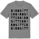 Mid Heather Gray t-shirt med Gårdsätter ordlek t-shirt