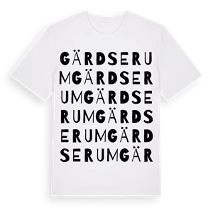 Gärdserum ordlek t-shirt – ekologisk bomull t-shirt från Pinshirt