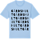 Blue Soul t-shirt med Gårdshult ordlek t-shirt