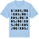 Blue Soul t-shirt med Gårdsjö ordlek t-shirt
