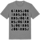 Mid Heather Gray t-shirt med Gårdsjö ordlek t-shirt