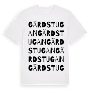 Gärdstugan ordlek t-shirt – ekologisk bomull t-shirt från Pinshirt