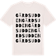 Vintage White t-shirt med Gärdsudden ordlek t-shirt