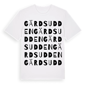 Gärdsudden ordlek t-shirt – ekologisk bomull t-shirt från Pinshirt