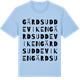 Blue Soul t-shirt med Gärdsuddeviken ordlek t-shirt