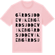 Pink Cotton t-shirt med Gärdsuddeviken ordlek t-shirt