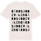 Vintage White t-shirt med Gärdsuddeviken ordlek t-shirt