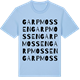 Blue Soul t-shirt med Garpmossen ordlek t-shirt
