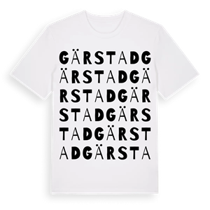 Gärstad ordlek t-shirt – ekologisk bomull t-shirt från Pinshirt