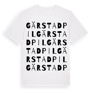 Gärstad pil ordlek t-shirt – ekologisk bomull t-shirt från Pinshirt