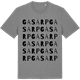 Mid Heather Gray t-shirt med Gasarp ordlek t-shirt