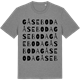 Mid Heather Gray t-shirt med Gåseboda ordlek t-shirt