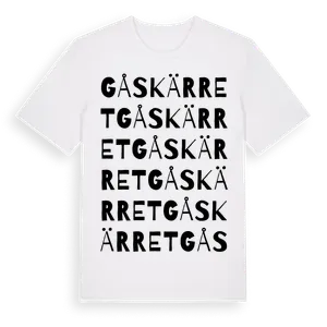 Gåskärret ordlek t-shirt – ekologisk bomull t-shirt från Pinshirt