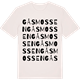 Vintage White t-shirt med Gåsmossen ordlek t-shirt