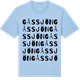 Blue Soul t-shirt med Gåssjön ordlek t-shirt