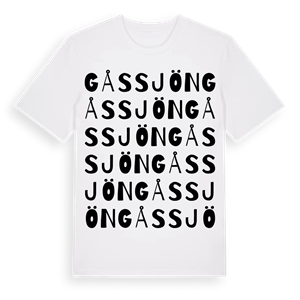 Gåssjön ordlek t-shirt – ekologisk bomull t-shirt från Pinshirt