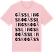 Pink Cotton t-shirt med Gässlingsbo ordlek t-shirt