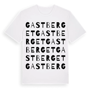 Gastberget ordlek t-shirt – ekologisk bomull t-shirt från Pinshirt