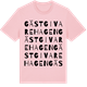 Pink Cotton t-shirt med Gästgivarehagen ordlek t-shirt