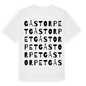 Gåstorpet ordlek t-shirt – ekologisk bomull t-shirt från Pinshirt