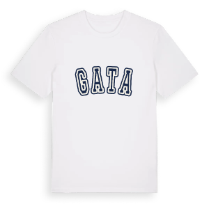 Gata college t-shirt – ekologisk bomull t-shirt från Pinshirt