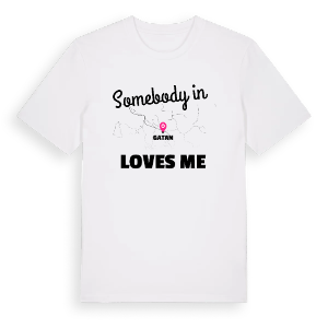 Någon i Gatan älskar mig t-shirt – ekologisk bomull t-shirt från Pinshirt