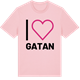 Pink Cotton t-shirt med Jag älskar Gatan t-shirt stort tryck